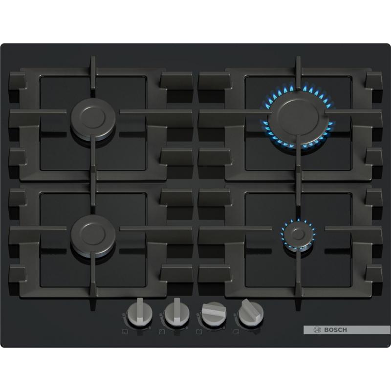 Placa de Gas Bosch Serie 4 PNP6B6K40 4 Zonas Negro