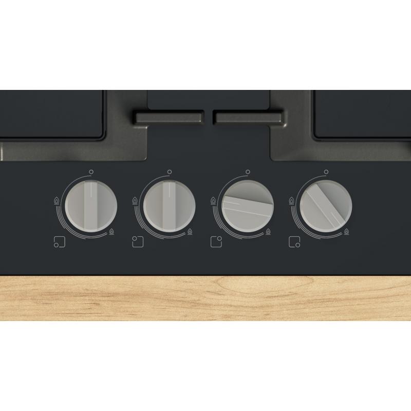 Placa de Gas Bosch Serie 4 PNP6B6K40 4 Zonas Negro