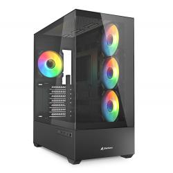 Sharkoon PC case AK6 RGB Black ATX black