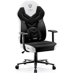 Silla gaming Diablo X-Gamer en blanco y negro