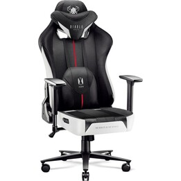 Sedia da gioco Diablo X-Player 2.0, sedia normale, nera e bianca