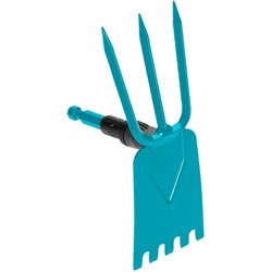 Azada de jardín combisystem, 3 dientes/rectos, 03219-20