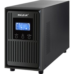 UPS Online Phasak Conqueror Pro 2000 VA Online LCD/ 2000VA-1800W/ 3 Saídas/ Formato Torre