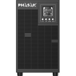 USV Online Phasak 3000 VA Online LCD/ 3000 VA-2700 W/ 4 Ausgänge/ Tower-Format