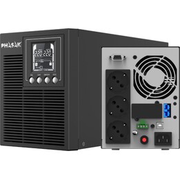 USV Online Phasak 2000 VA Online LCD/ 2000 VA-1800 W/ 4 Ausgänge/ Tower-Format