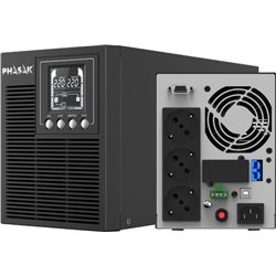 UPS Online Phasak 2000 VA Online LCD/ 2000VA-1800W/ 4 Outputs/ Tower Format