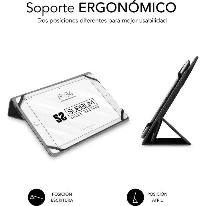 Custodia universale per tablet Subblim Freecam Case 10.1" Nera