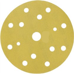 Sandpaper, For Mechanical Sanding, Hookit, Disc Diameter 150 Mm, Grade P600, Number of Holes: 15, Fastening: Velcro 50 Sz