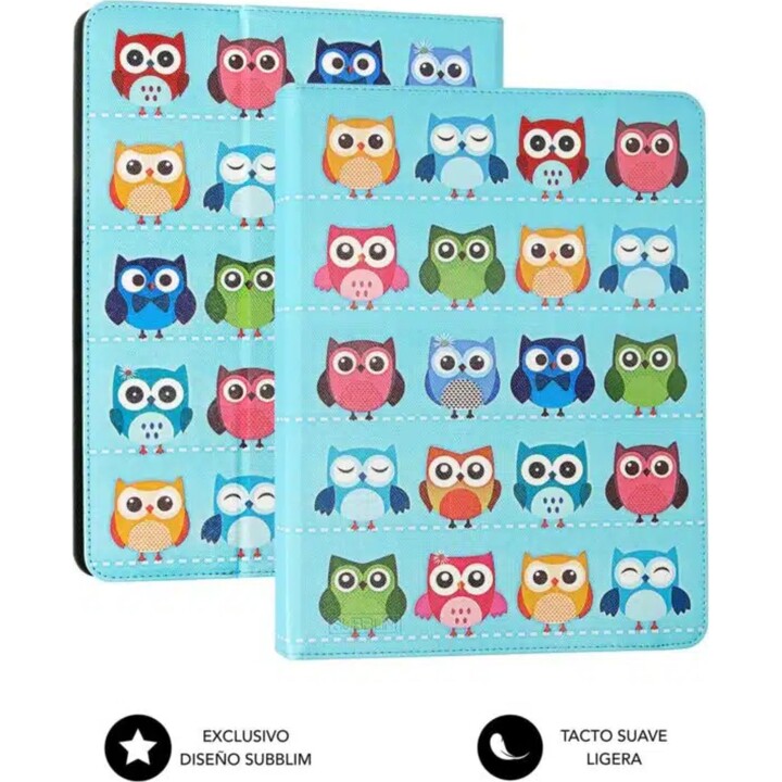 SUBBLIM Trendy Case capa universal para tablet Owls 10,1 polegadas