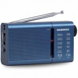 Radio portable Daewoo DW1036 / Fonctionne sur batterie / Bleu