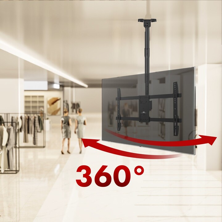 Suporte de teto para TV Maclean, carga máxima de 60 kg, 43-86", VESA máx. 600x400, MC-112 B