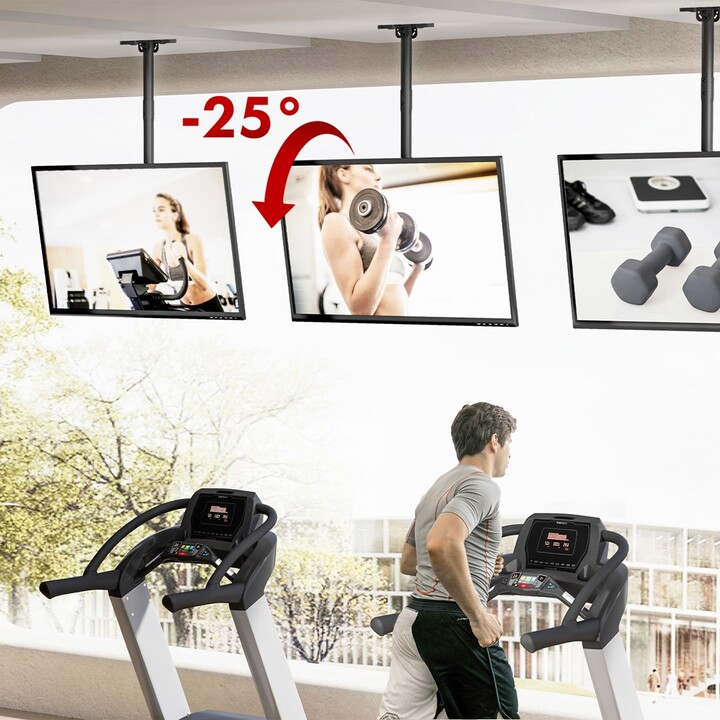 Suporte de teto para TV Maclean, carga máxima de 60 kg, 43-86", VESA máx. 600x400, MC-112 B