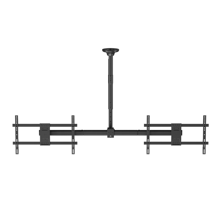 Maclean Ceiling Mount for Two TVs, Max Load 2x40kg, 34-60", Max VESA 600x400, MC-111 B
