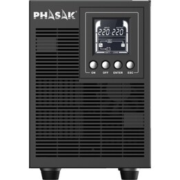 UPS Online Phasak 1000 VA Online LCD/ 1000VA-900W/ 3 Saídas/ Formato Torre