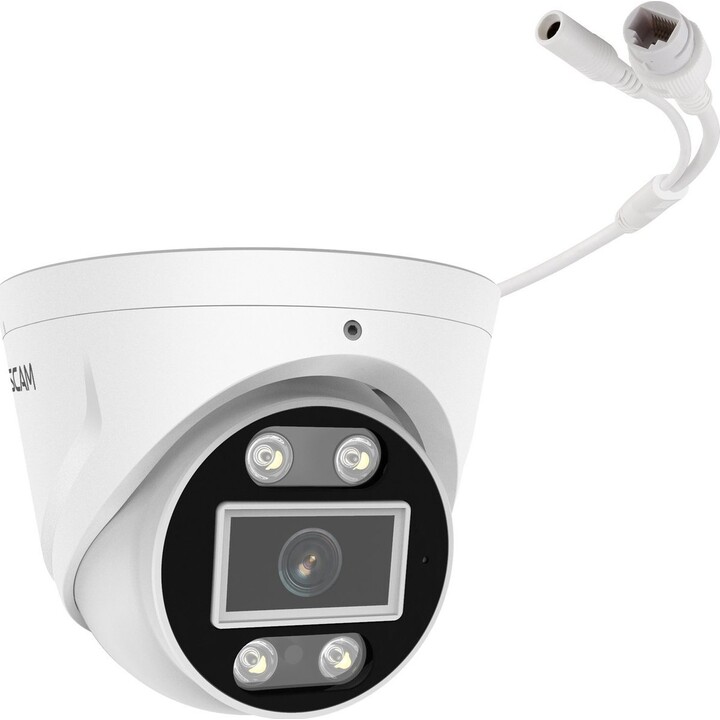 Caméra IP PoE Foscam T5Ep 5 Mpx, blanche