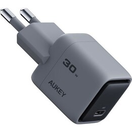 Adaptador de alimentação Aukey Comet Mini 30W 1 porta cinzento
