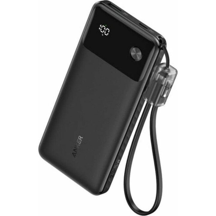 Batterie externe Anker 10 000 mAh 22,5 W 1 port USB-A 1 port USB-C Noir