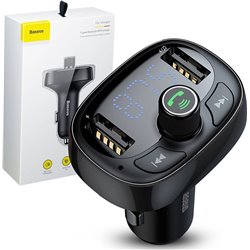 Baseus T-typed S-09 - FM Transmitter and USB Car Charger