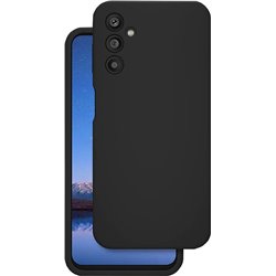 Coque en silicone 4smarts Cupertino pour Samsung Galaxy A14, noire