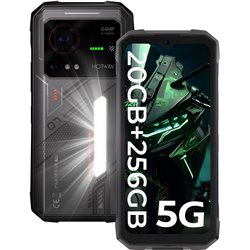 Hotwav Hyper 7 5G, 20 Go de RAM 256 Go / 2Tb, 33W, Android 14, 6,6 FHD + 120 Hz 2K, 64MP, NFC, Face ID, double SIM, noir