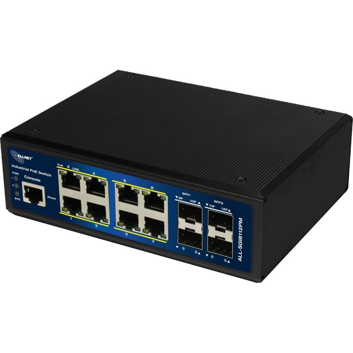 8+4P ALLNET ALL-SGI8112PMJ POE M industrial