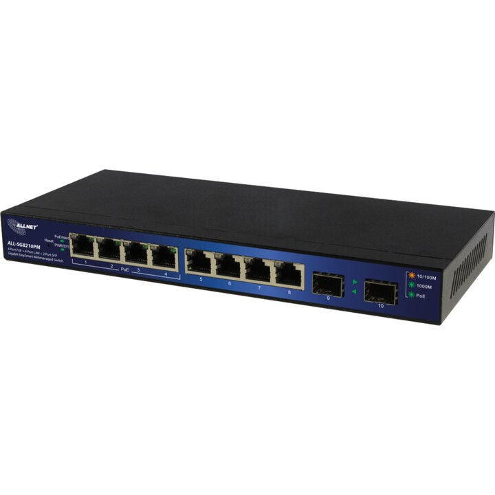 6+2P ALLNET ALL-SG8210PM POE+ M