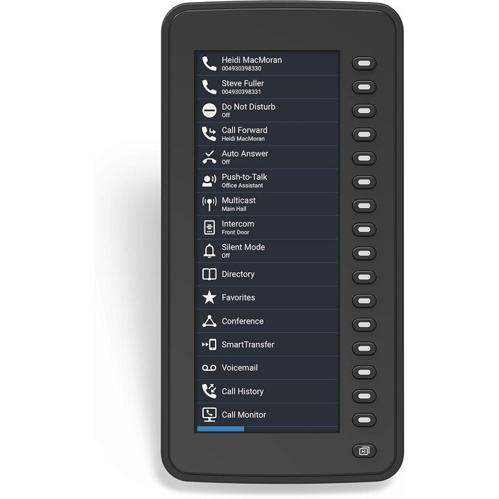 SNOM D7C, module d'extension USB couleur pour les téléphones D7xx, haute résolution, jusqu'à 3 modules, noir