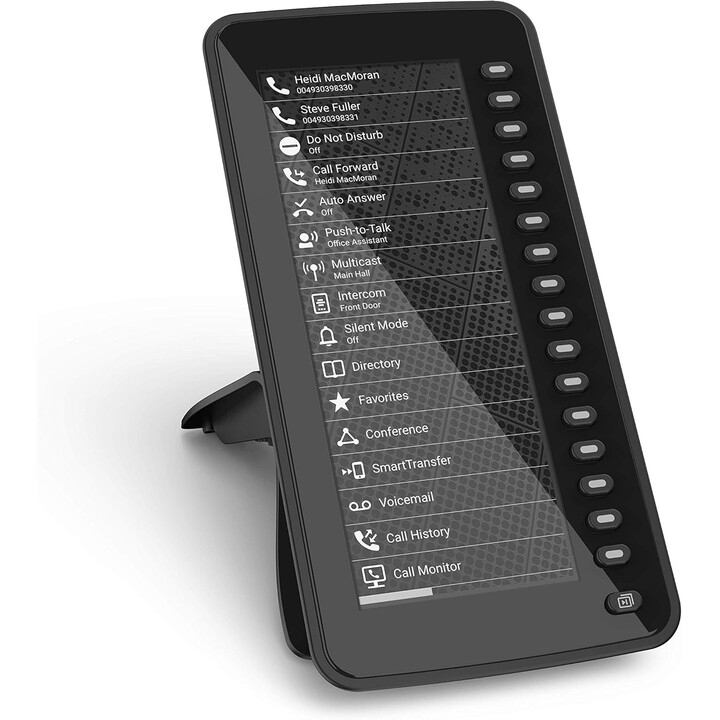 Snom D7C, Módulo de expansão USB colorido para telefones D7XX, alta resolução, até 3 módulos, preto