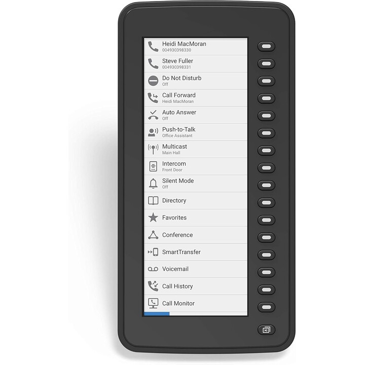 SNOM D7C, modulo di espansione USB a colori per telefoni D7XX, alta risoluzione, fino a 3 moduli, nero