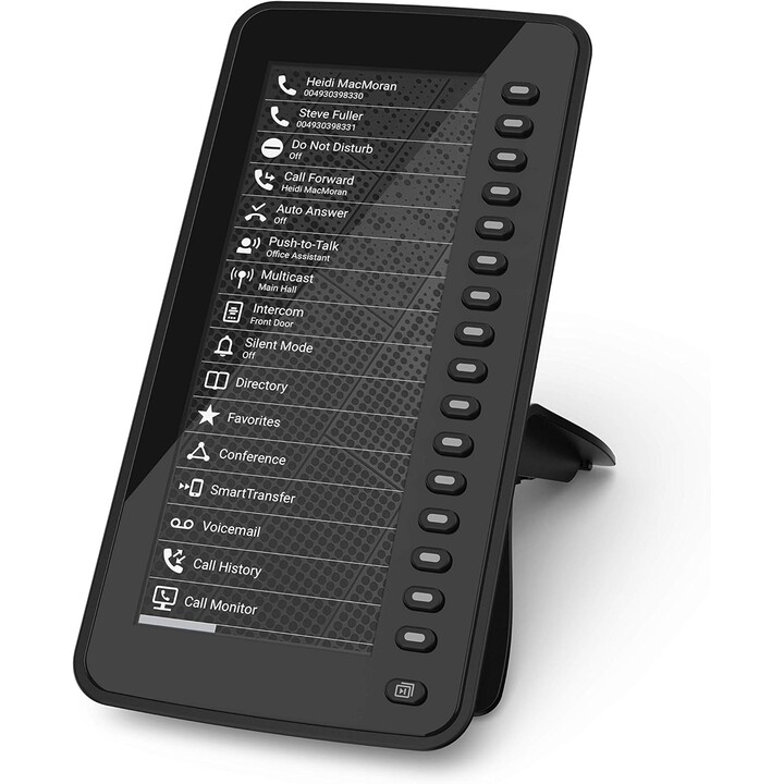 Snom D7C, color USB expansion module for D7xx phones, high resolution, up to 3 modules, Black