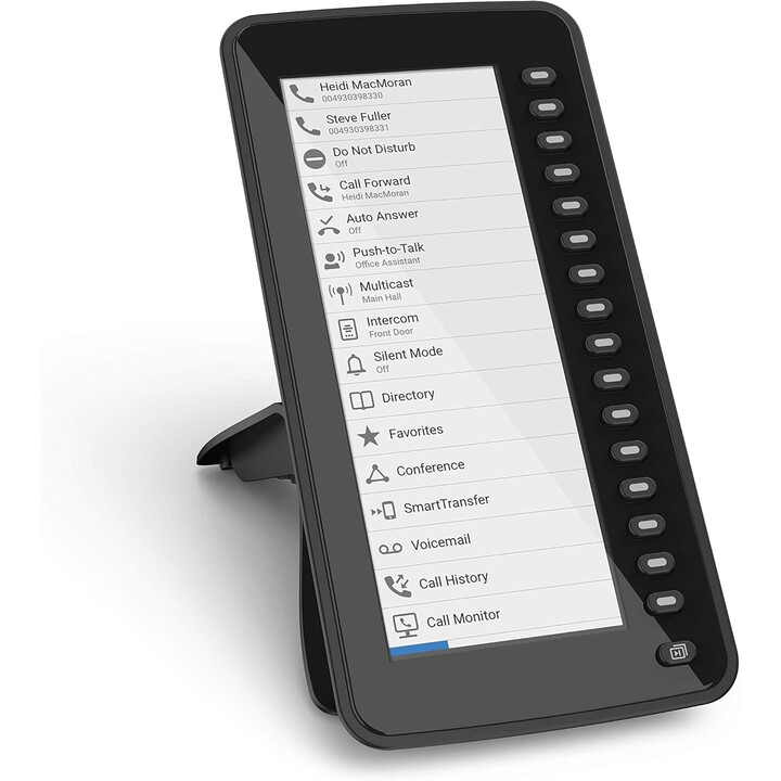 SNOM D7C, modulo di espansione USB a colori per telefoni D7XX, alta risoluzione, fino a 3 moduli, nero