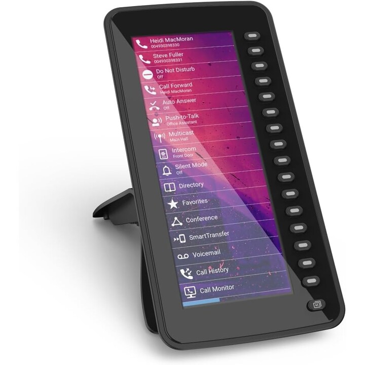 SNOM D7C, modulo di espansione USB a colori per telefoni D7XX, alta risoluzione, fino a 3 moduli, nero