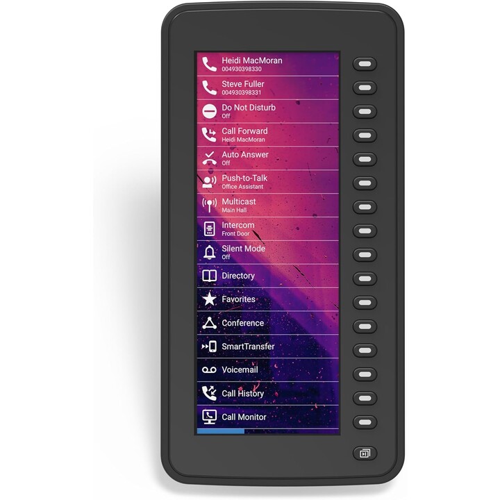 SNOM D7C, modulo di espansione USB a colori per telefoni D7XX, alta risoluzione, fino a 3 moduli, nero