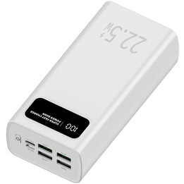 Powerbank 30000mAh Leotec LEPOW30W22W/ 22,5W/ Bianco