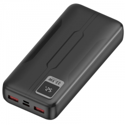 Powerbank 20000mAh Leotec LEPOW20W22K/ 22.5W/ Black