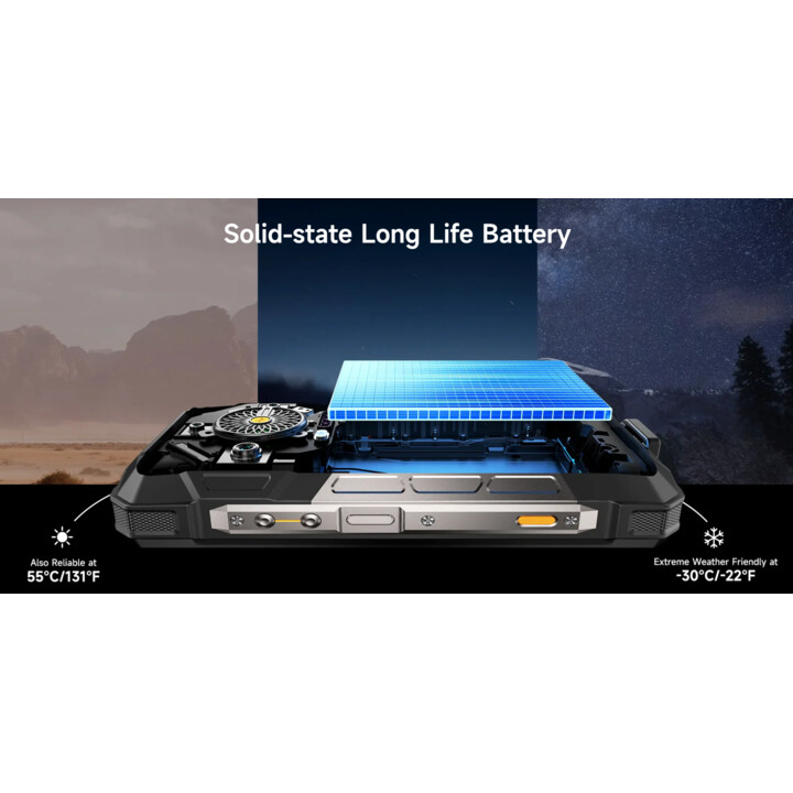 Smartphone Ulefone Armor 33, 12 Go de RAM 512 Go, affichage de 6,95 pouces, 50 MP + 64 MP + 50MP, 25500mAh Batterie, noir