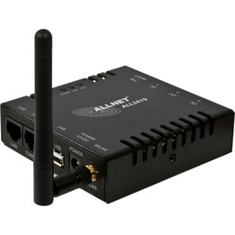 Allnet Central MSR ALL3419 con 3 puertos para sensores, WLAN y sensor de temperatura ALL3006 para automatización de edificios IP
