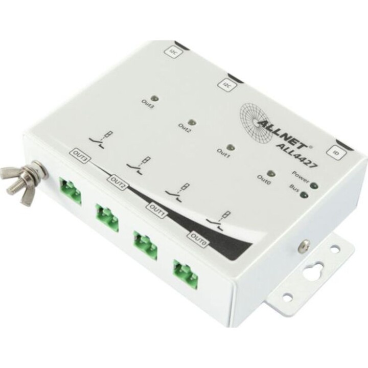 ALLNET MSR IO ALL4427 / 4 ports 250 V/10 A relais dans l appareil AUSGANG