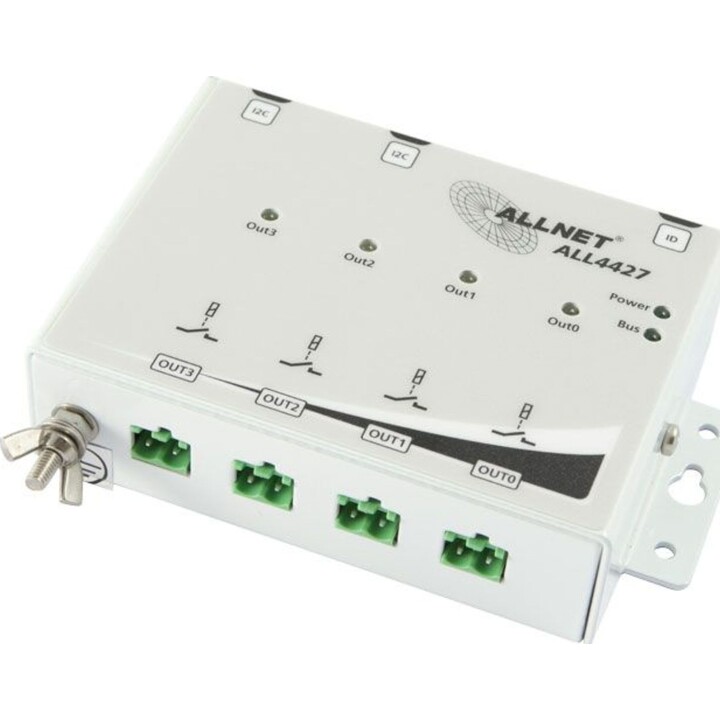 ALLNET MSR IO ALL4427 / 4 ports 250 V/10 A relais dans l appareil AUSGANG