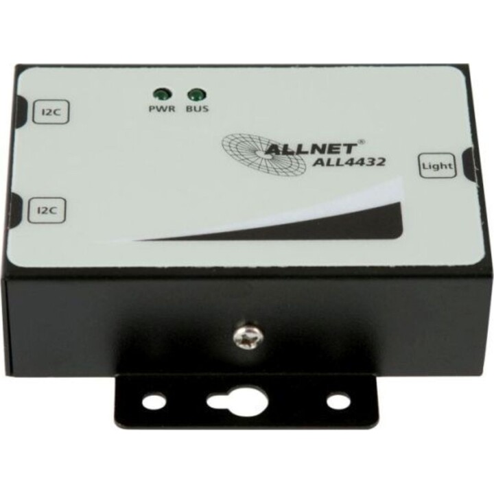 Allnet MSR ALL4432 sensor de luminosidad analógico en carcasa metálica negro