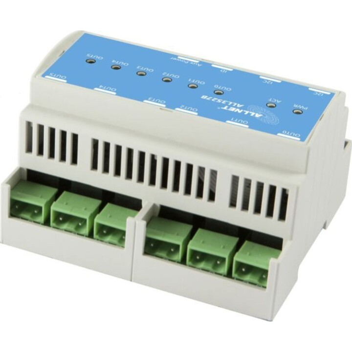 ALLNET MSR IO ALL3527B HUT / 6fach 250V/16A Relais Ausgang I2C