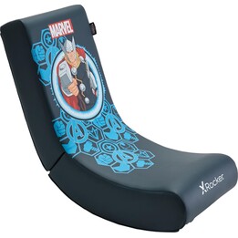Silla de juego mecedora de suelo X Rocker Marvel Thor para niños y adolescentes, Azul oscuro