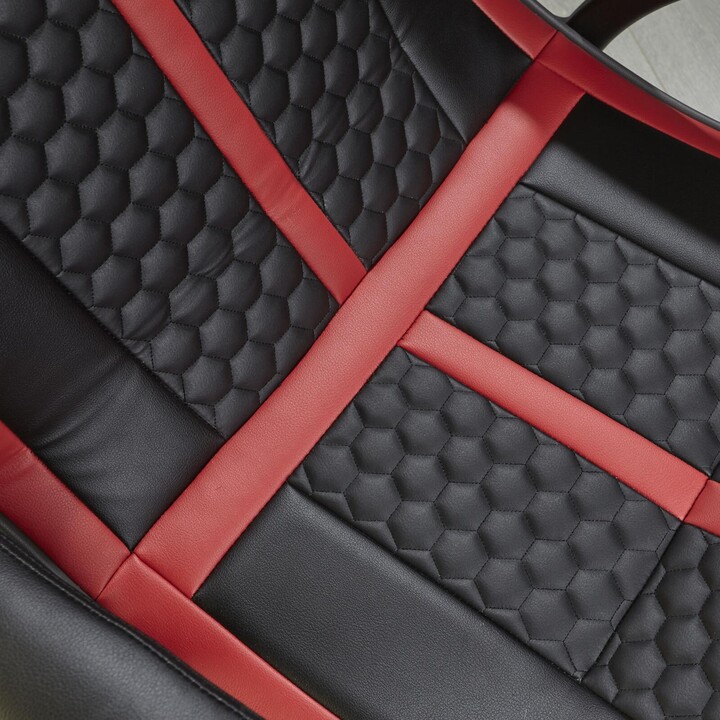 Silla gaming X Rocker Evora 2.1, sistema de audio inalámbrico y motor de vibración, negro/rojo