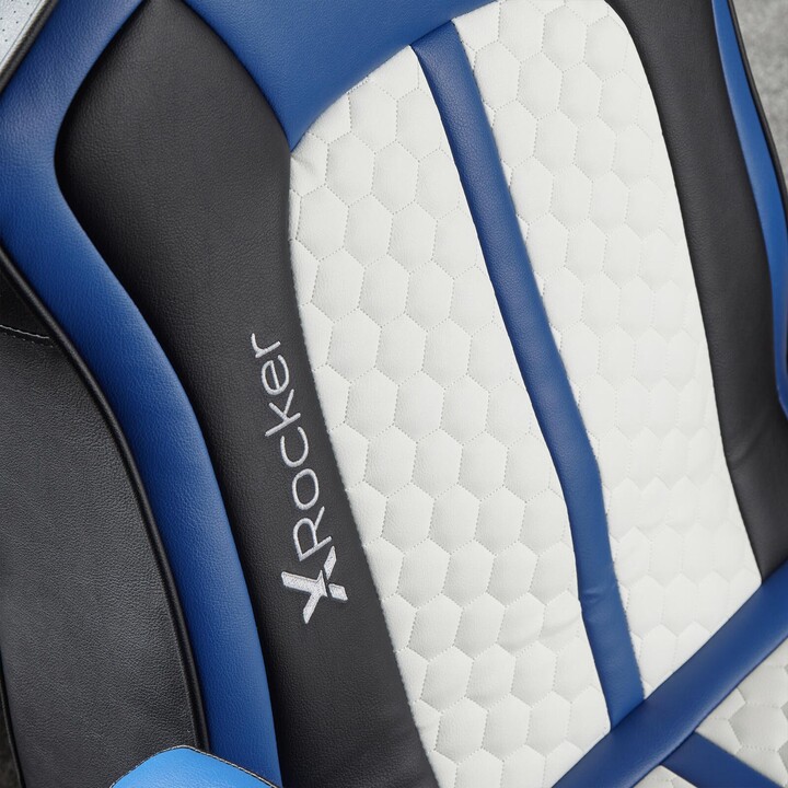 X Rocker Sony Playstation® Legend 2.1 Gaming Chair with Stereo Speaker System and Vibration Motor - Blue/Black/White