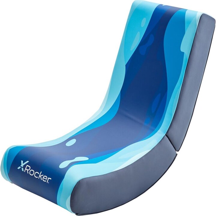 X Rocker Lava Floor Rocker Gaming Floor Chair for Kids & Teens - Blue