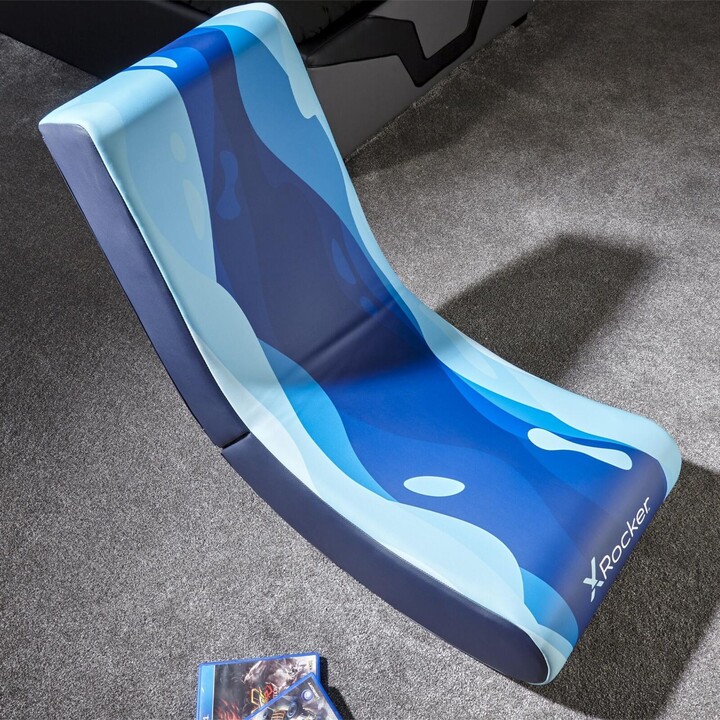 X Rocker Lava Floor Rocker Gaming-Bodensessel für Kinder & Jugendliche - blau