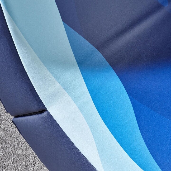 X Rocker Lava Floor Rocker Gaming Floor Chair for Kids & Teens - Blue