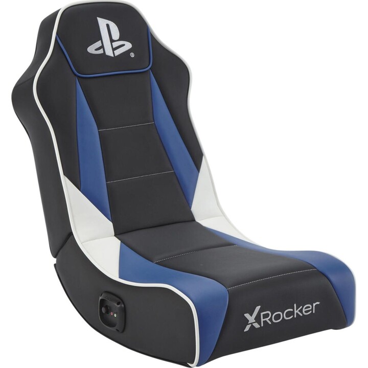 X Rocker Sony Playstation® Geist 2.0 Floor Rocker Gaming Floor Chair with 2.0 Audio System for Children & Teenagers - Black/