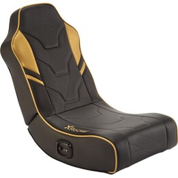 X Rocker Shadow 2.0 Floor Rocker Gaming Floor Chair for Children & Teenagers with Audio System - Black/Gold