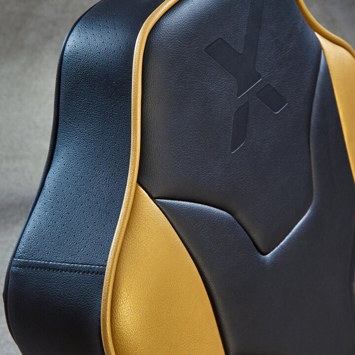 X Rocker Shadow 2.0 Floor Rocker Gaming Floor Chair for Children & Teenagers with Audio System - Black/Gold